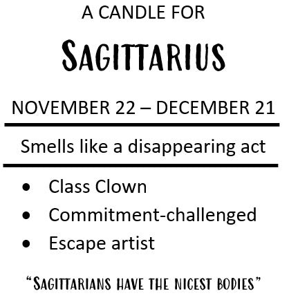 Zodiac Candle - Sagittarius