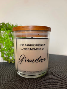 Memorial Candles - Grandma