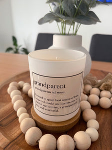 "Grandparent" Quote  Elegance Candle