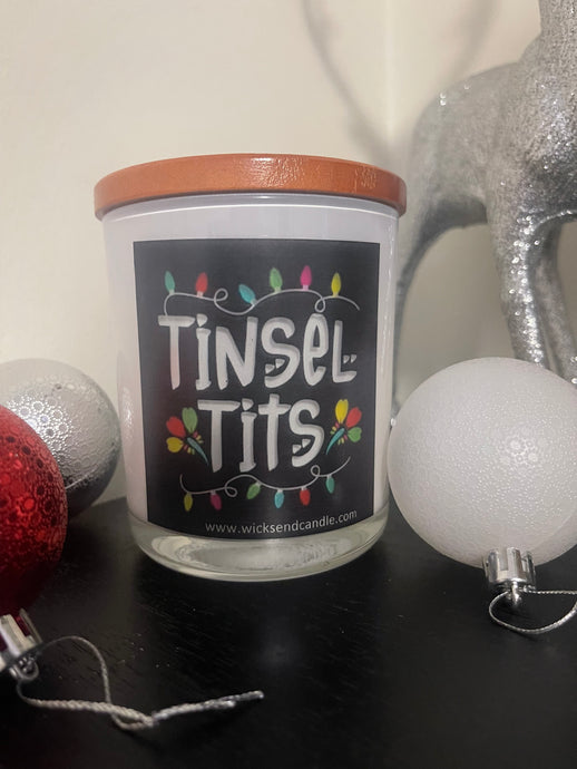 ‘Tinsel Tits’ Christmas Elegance Candle