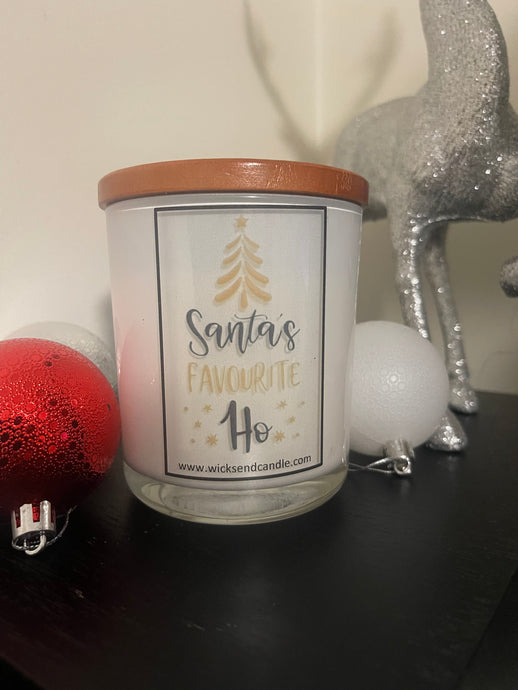 ‘Santa’s favourite ho” Christmas Elegance Candle