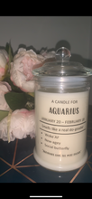 Load image into Gallery viewer, Zodiac Candle - Aquarius