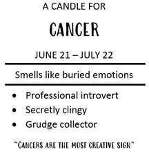 Load image into Gallery viewer, Zodiac Candle - Cancer