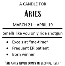 Load image into Gallery viewer, Zodiac Candle - Aries