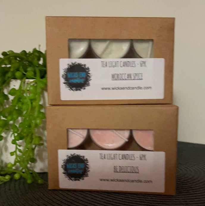Tea Light Candles - 6 pack boxed