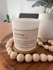 "amazing" Quote  Elegance Candle