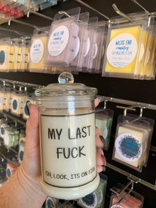 Explicit Candles - "My last fu*k. Oh, look, it’s on fire”