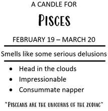 Load image into Gallery viewer, Zodiac Candle - Pisces