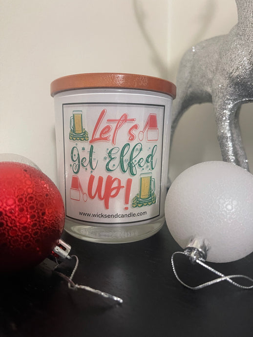 ‘Let’s get Elfed Up’ Christmas Elegance Candle